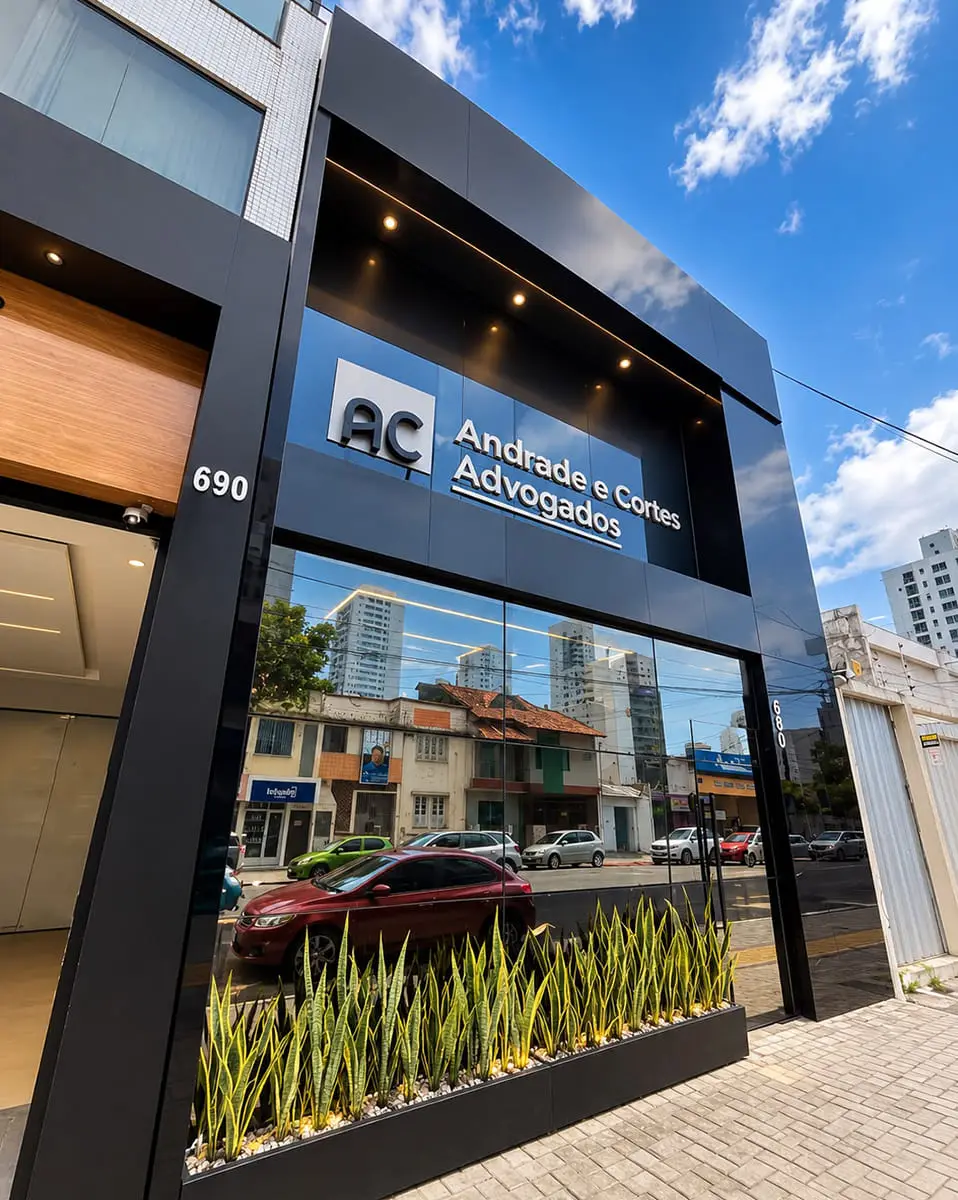 Fachada do escritório Andrade Côrtes Advogados